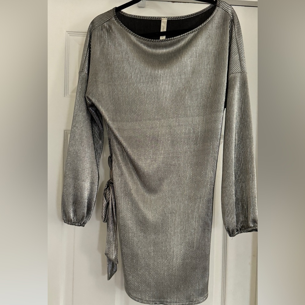 Shiny metallic dress